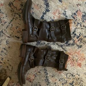 Florentini- Baker leather boots like new barely used.  Comfortable and gorgeous